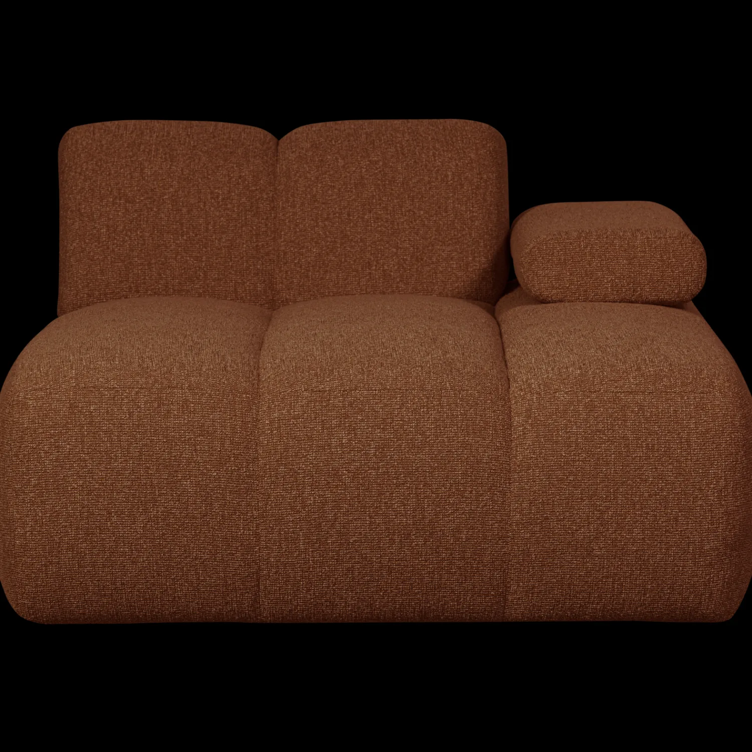 Elementenbanken-WOOOD Mojo Bouclé Chaise Longue Rust Brown Melange
