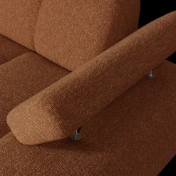 Elementenbanken-WOOOD Mojo Bouclé Chaise Longue Rust Brown Melange