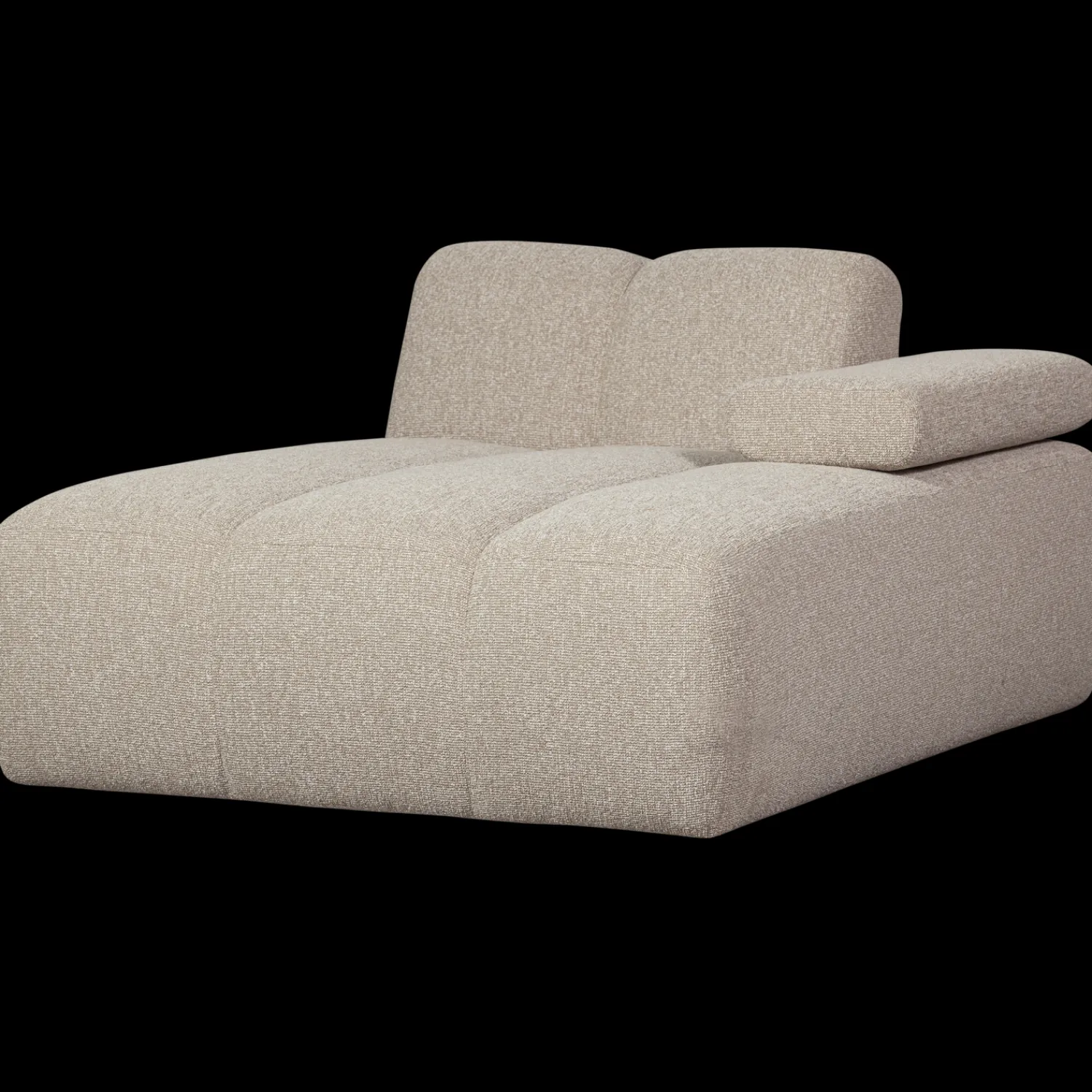 Elementenbanken-WOOOD Mojo Bouclé Chaise Longue Beige Melange