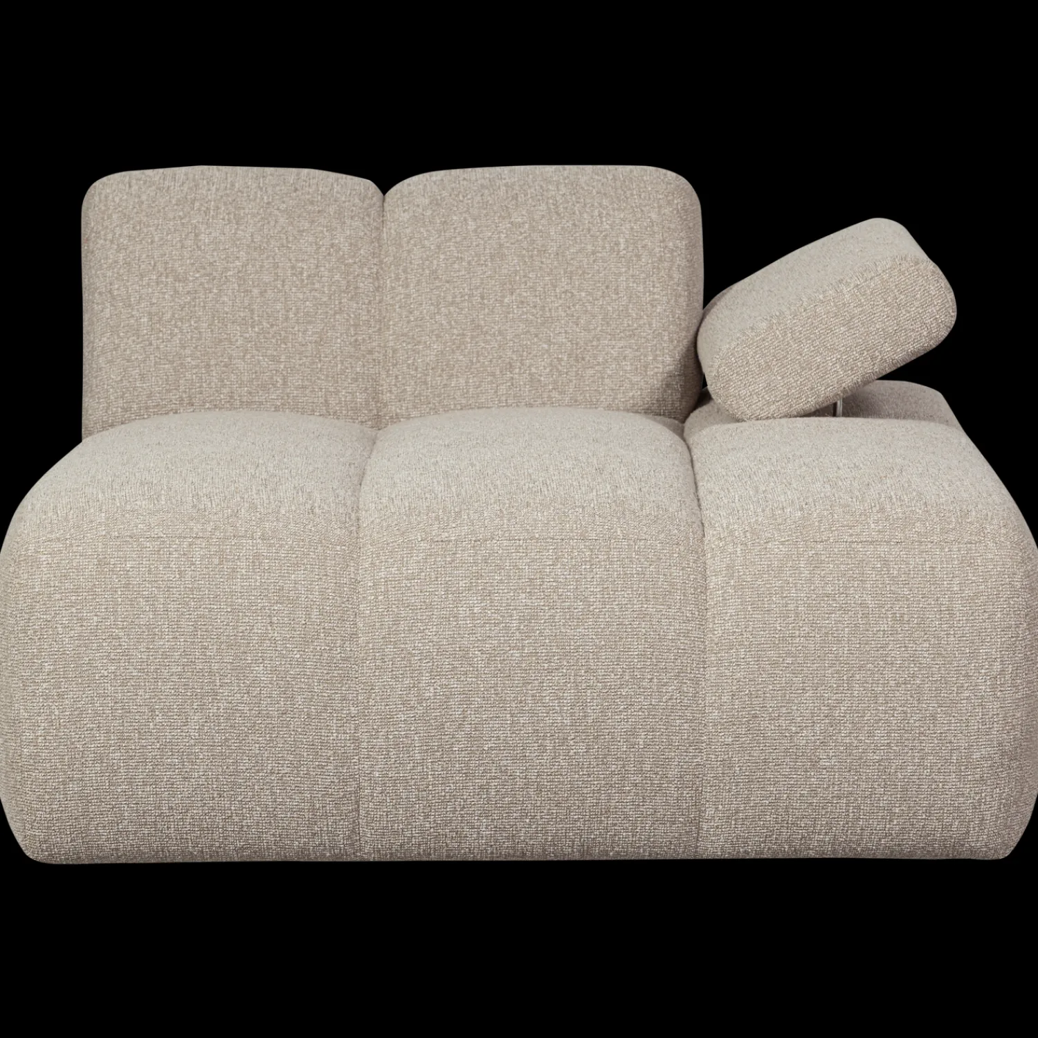Elementenbanken-WOOOD Mojo Bouclé Chaise Longue Beige Melange
