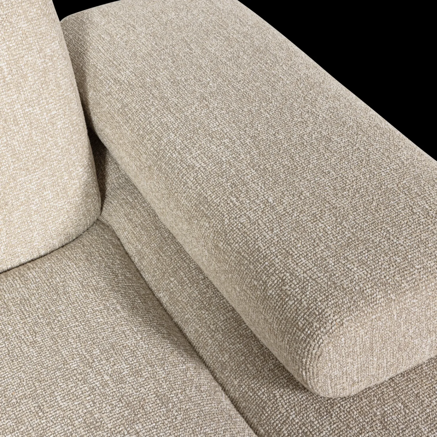 Elementenbanken-WOOOD Mojo Bouclé Chaise Longue Beige Melange