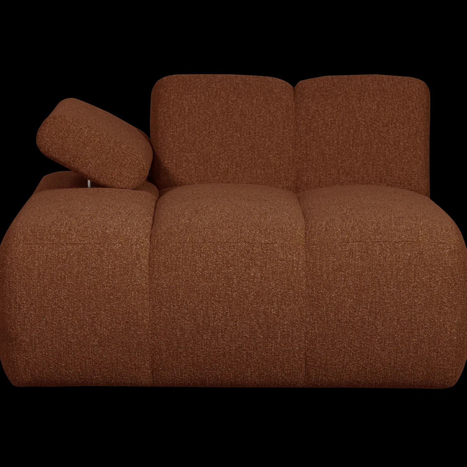 Elementenbanken-WOOOD Mojo Bouclé Chaise Longue Rust Brown Melange
