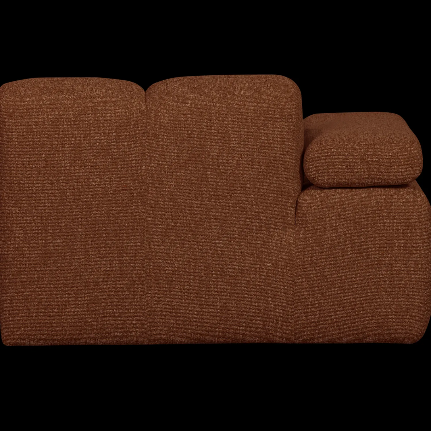 Elementenbanken-WOOOD Mojo Bouclé Chaise Longue Rust Brown Melange
