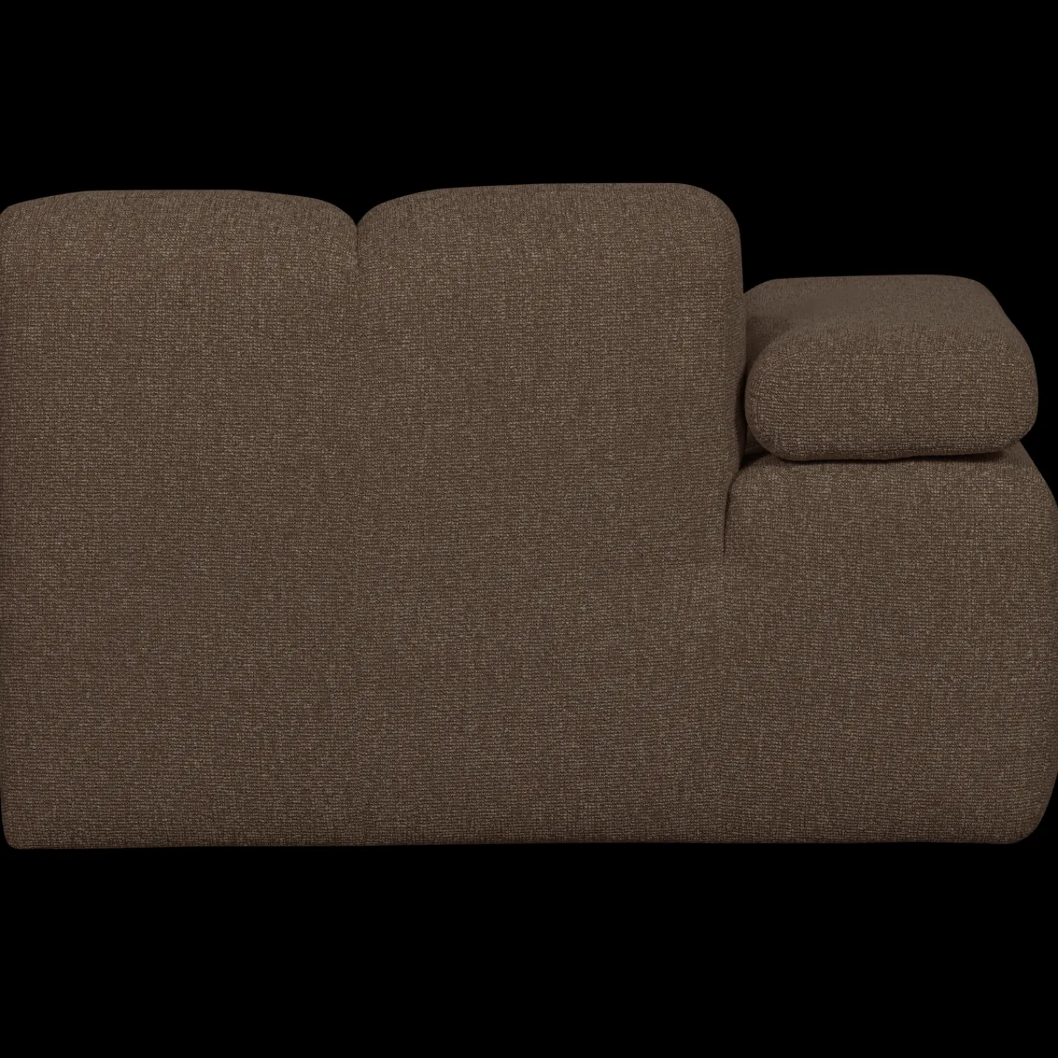 Elementenbanken-WOOOD Mojo Bouclé Chaise Longue Brown Melange