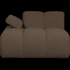 Elementenbanken-WOOOD Mojo Bouclé Chaise Longue Brown Melange