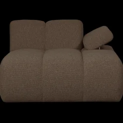Elementenbanken-WOOOD Mojo Bouclé Chaise Longue Brown Melange