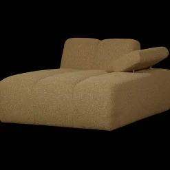 Elementenbanken-WOOOD Mojo Bouclé Chaise Longue Yellow, Brown Melange