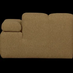 Elementenbanken-WOOOD Mojo Bouclé Chaise Longue Yellow, Brown Melange