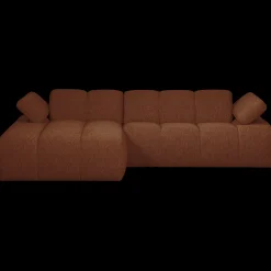 Elementenbanken-WOOOD Mojo Bouclé Chaise Longue Bank Rust Brown Melange