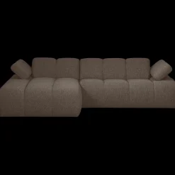 Elementenbanken-WOOOD Mojo Bouclé Chaise Longue Bank Brown Melange
