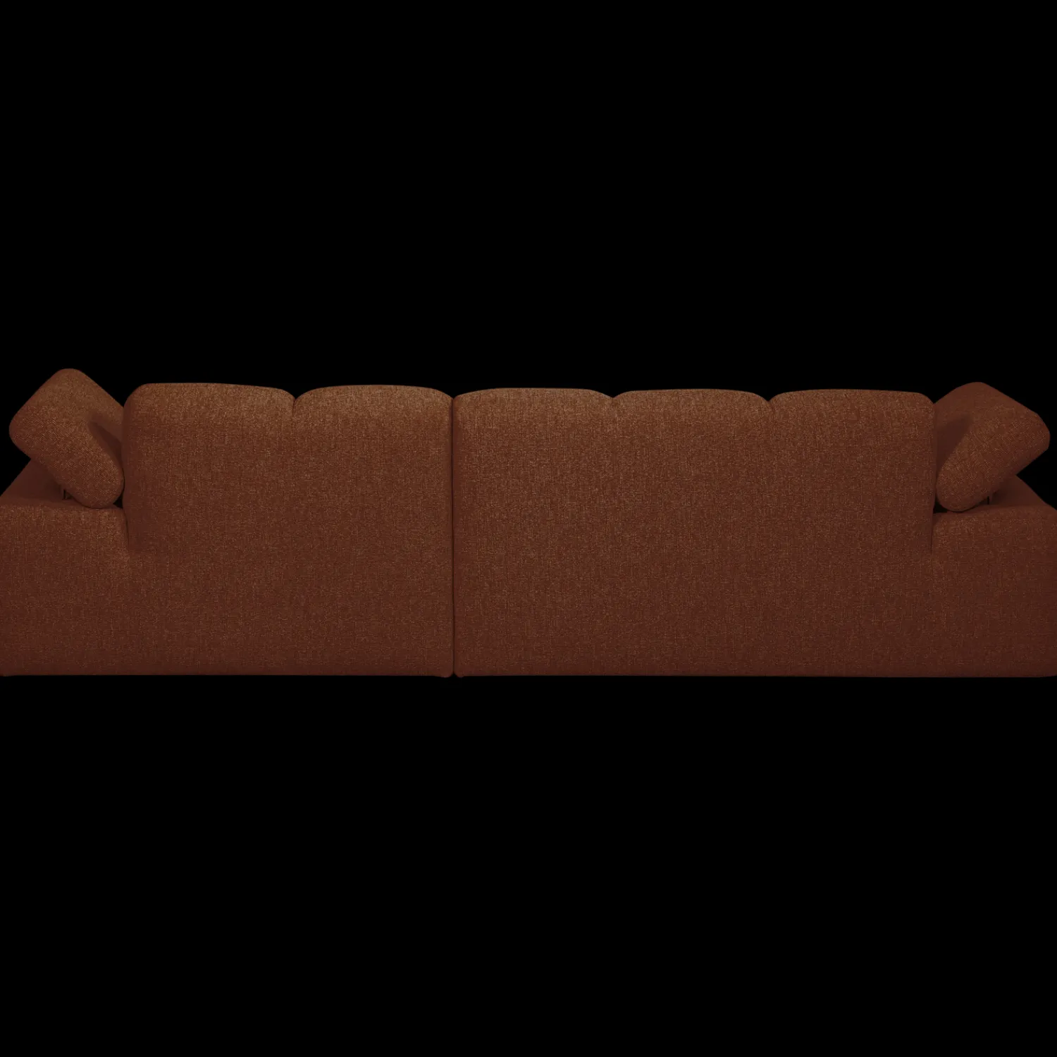 Elementenbanken-WOOOD Mojo Bouclé Chaise Longue Bank Rust Brown Melange