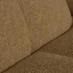 Elementenbanken-WOOOD Mojo Bouclé Chaise Longue Bank Yellow, Brown Melange