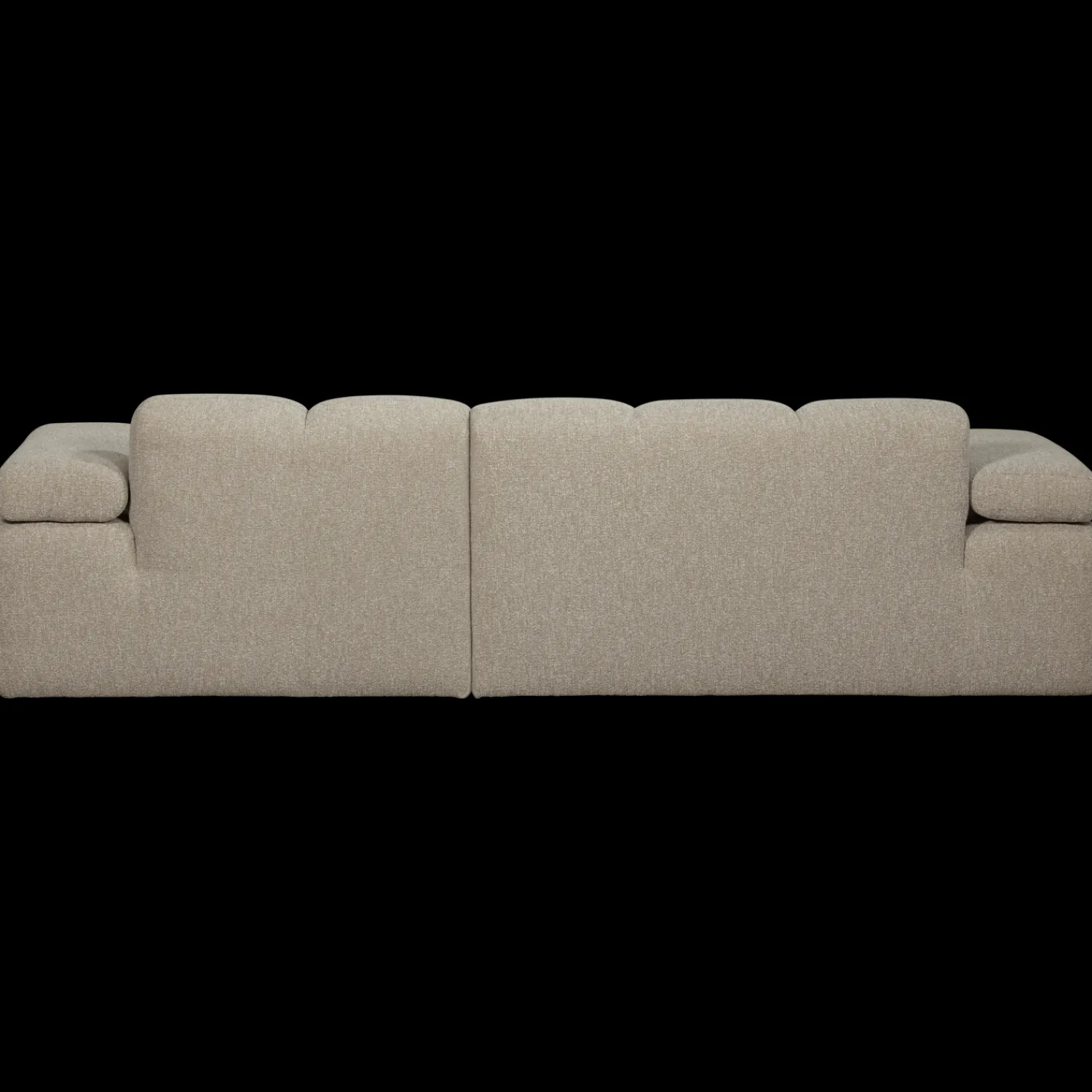 Elementenbanken-WOOOD Mojo Bouclé Chaise Longue Bank Beige Melange