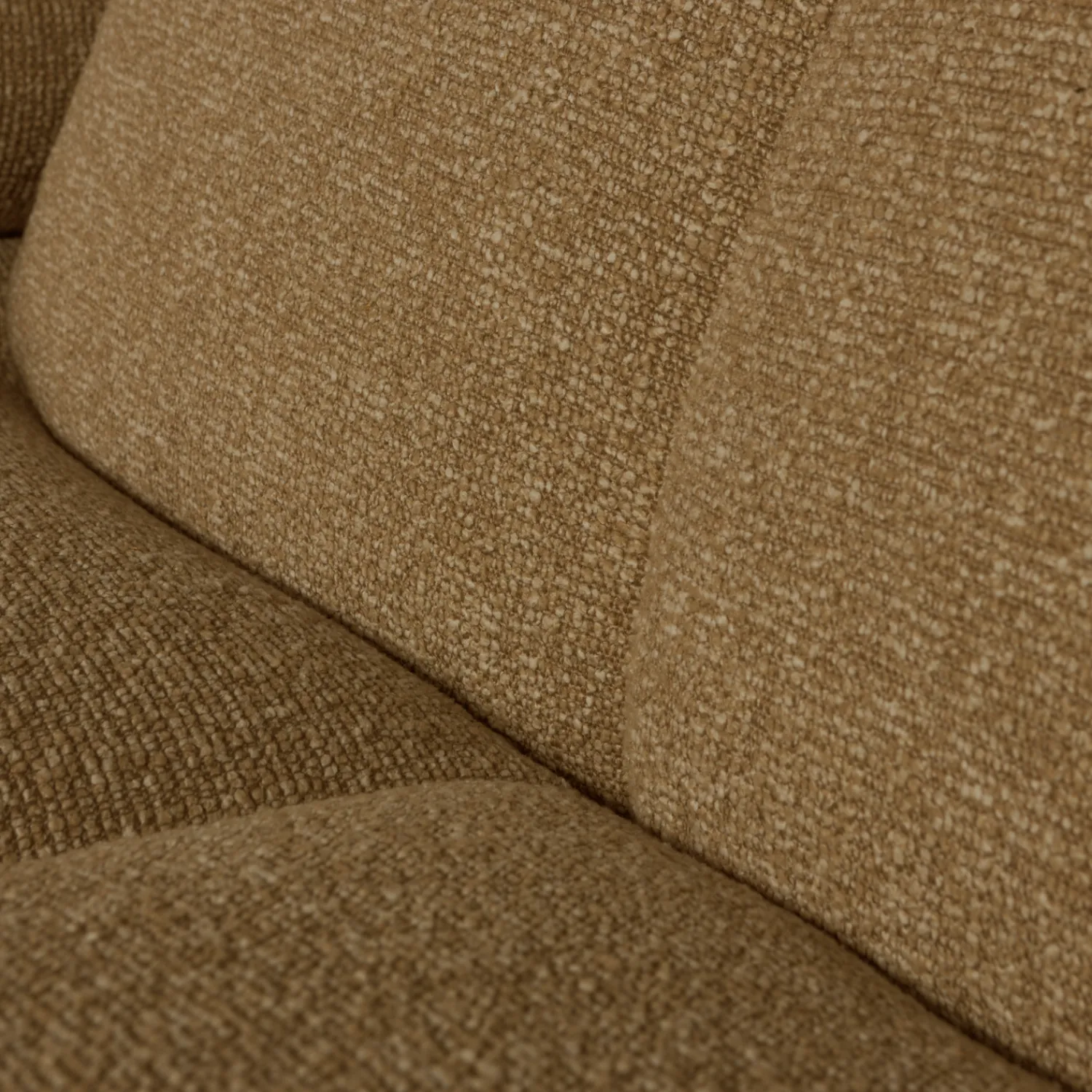 Elementenbanken-WOOOD Mojo Bouclé Chaise Longue Bank Yellow, Brown Melange