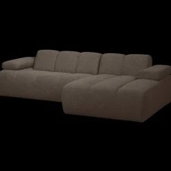 Elementenbanken-WOOOD Mojo Bouclé Chaise Longue Bank Brown Melange