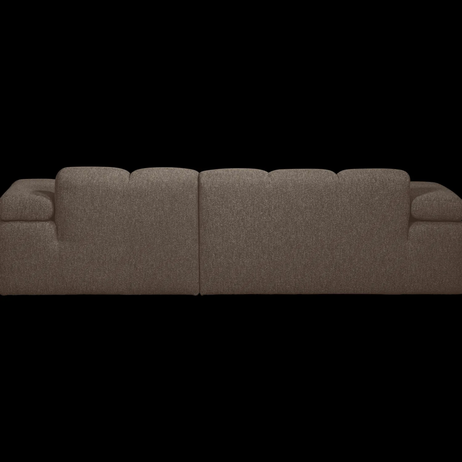 Elementenbanken-WOOOD Mojo Bouclé Chaise Longue Bank Brown Melange