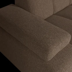 Elementenbanken-WOOOD Mojo Bouclé Chaise Longue Bank Brown Melange