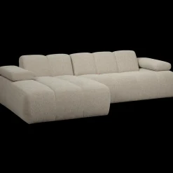 Elementenbanken-WOOOD Mojo Bouclé Chaise Longue Bank Beige Melange