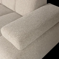 Elementenbanken-WOOOD Mojo Bouclé Chaise Longue Bank Beige Melange