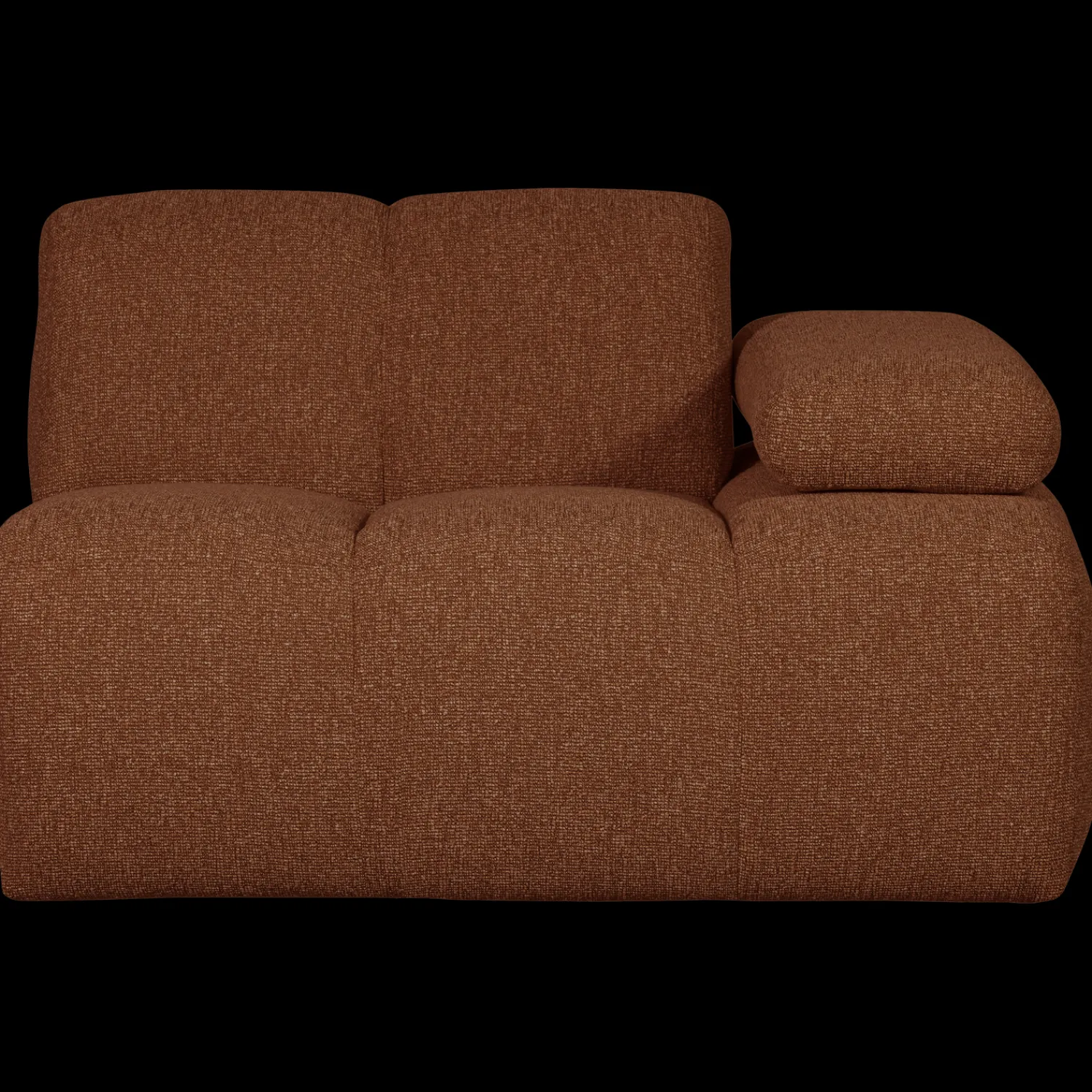 Elementenbanken-WOOOD Mojo Bouclé Elementenbank Rust Brown Melange