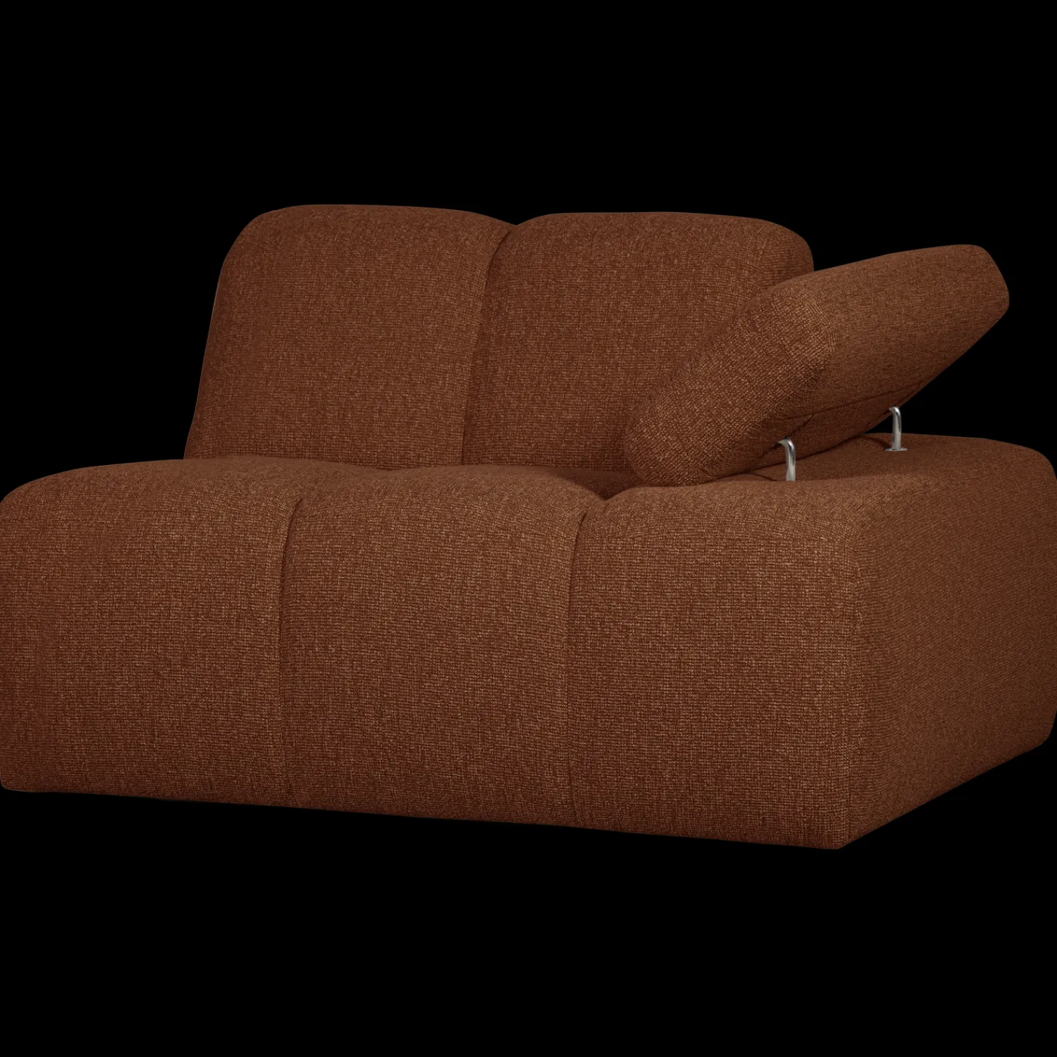 Elementenbanken-WOOOD Mojo Bouclé Elementenbank Rust Brown Melange