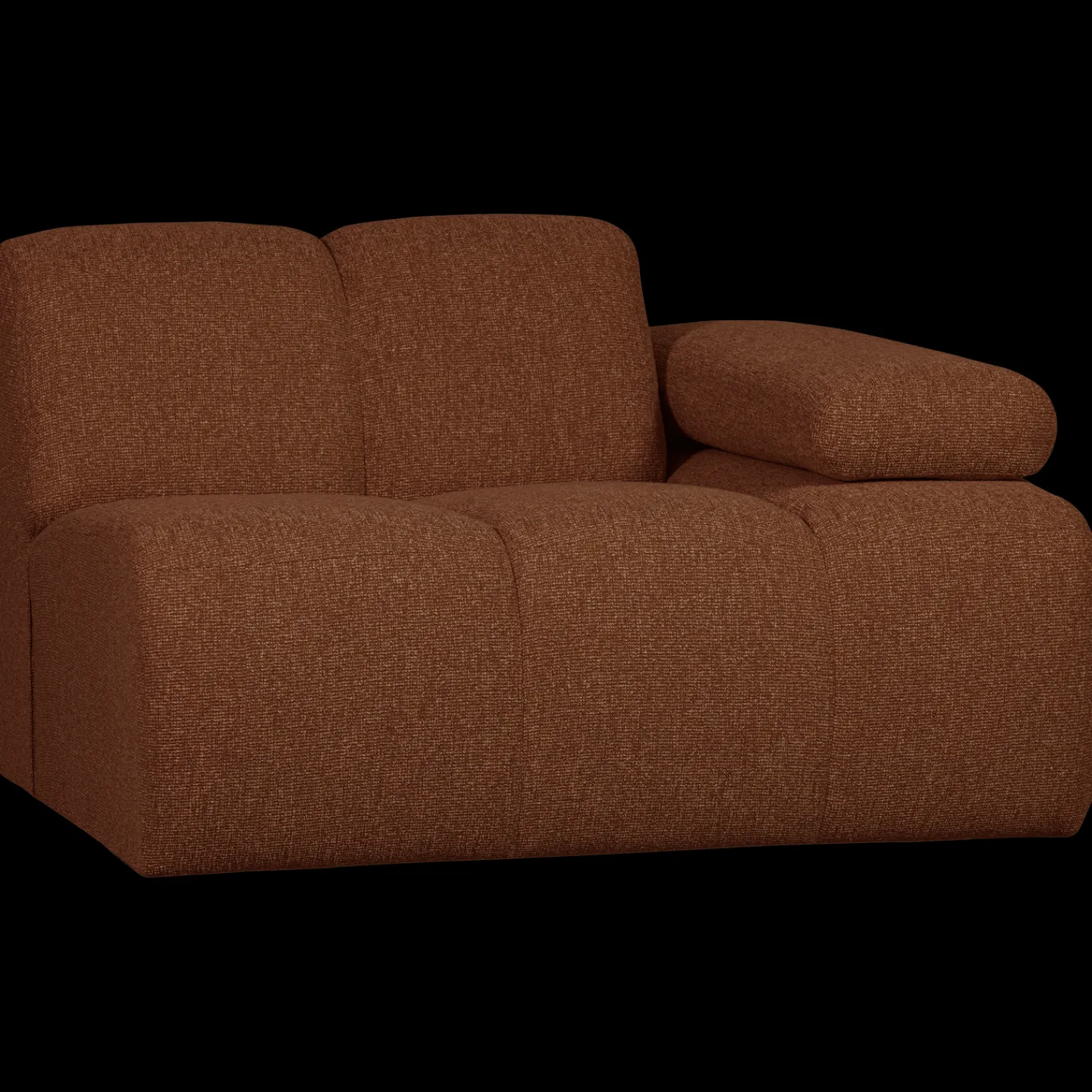 Elementenbanken-WOOOD Mojo Bouclé Elementenbank Rust Brown Melange
