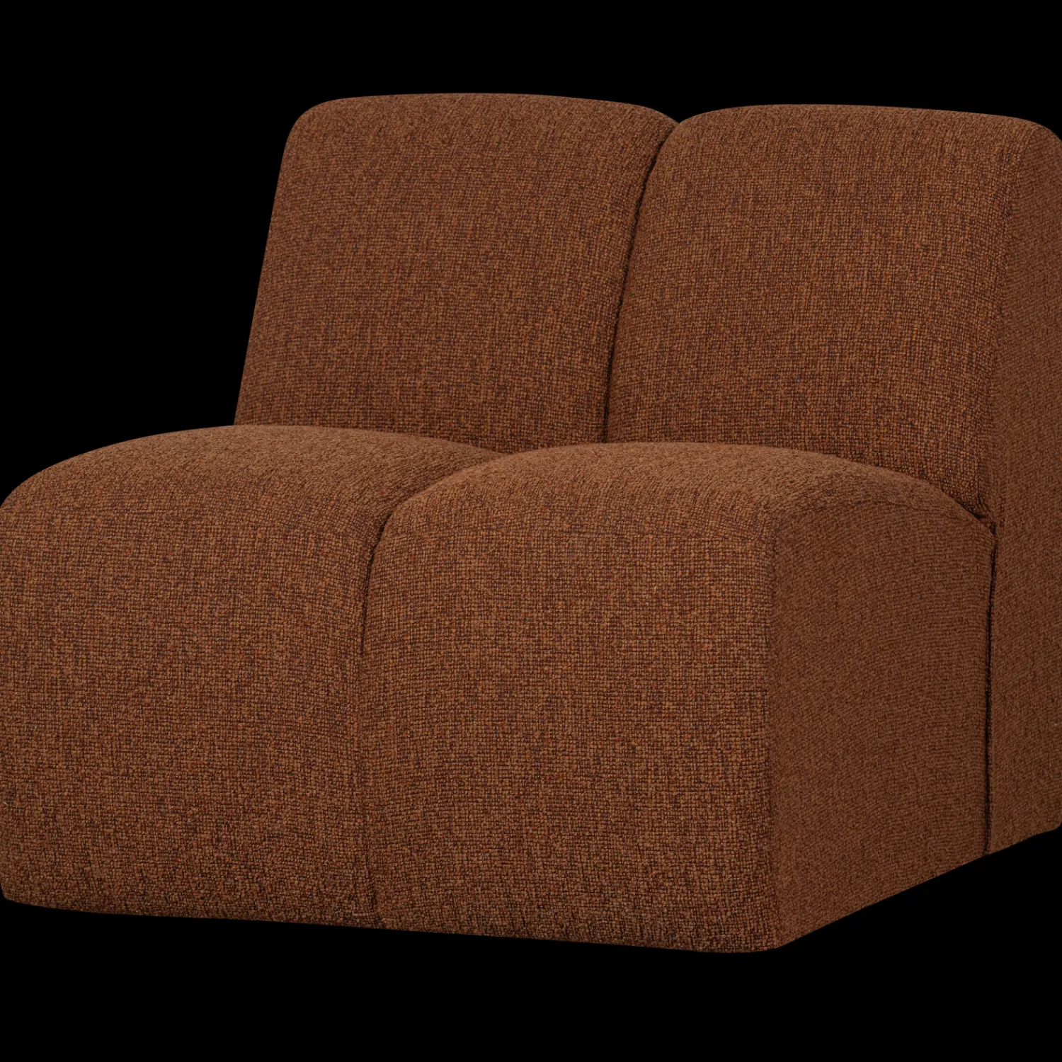 Elementenbanken-WOOOD Mojo Bouclé Elementenbank Rust Brown Melange