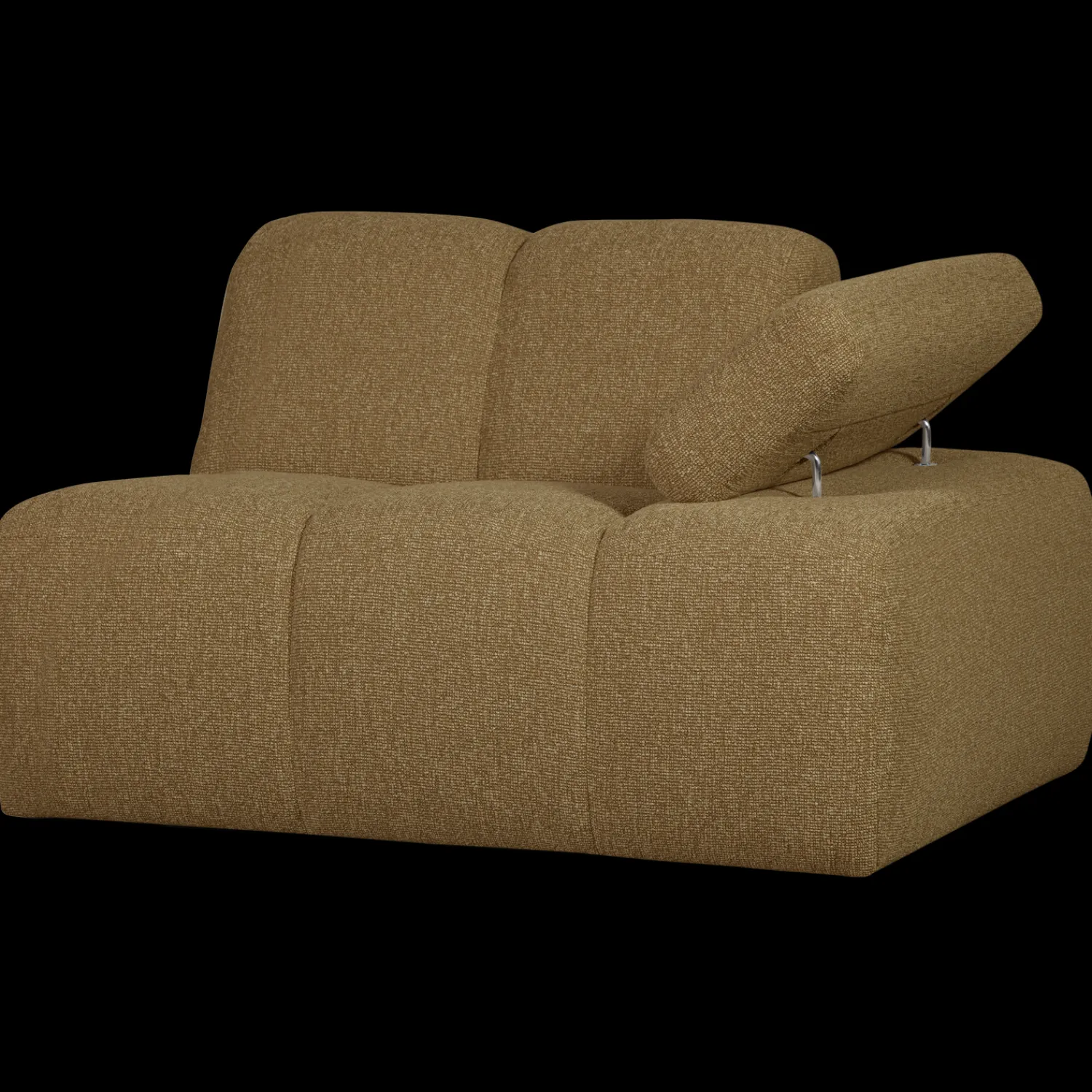 Elementenbanken-WOOOD Mojo Bouclé Elementenbank Yellow, Brown Melange