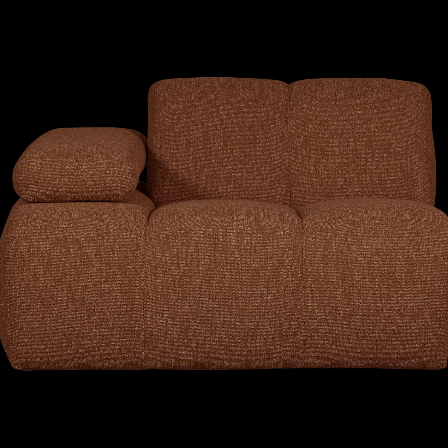 Elementenbanken-WOOOD Mojo Bouclé Elementenbank Rust Brown Melange