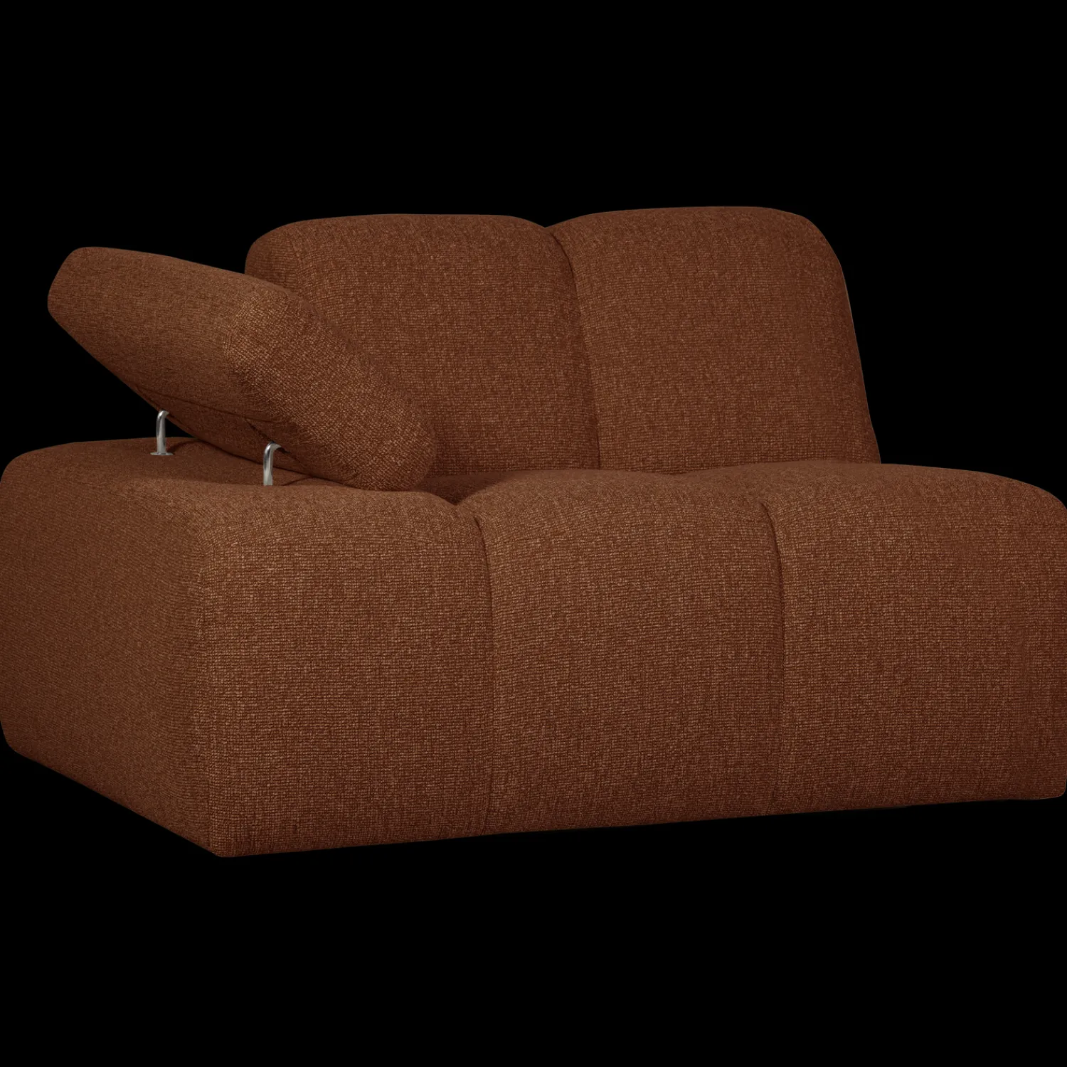 Elementenbanken-WOOOD Mojo Bouclé Elementenbank Rust Brown Melange