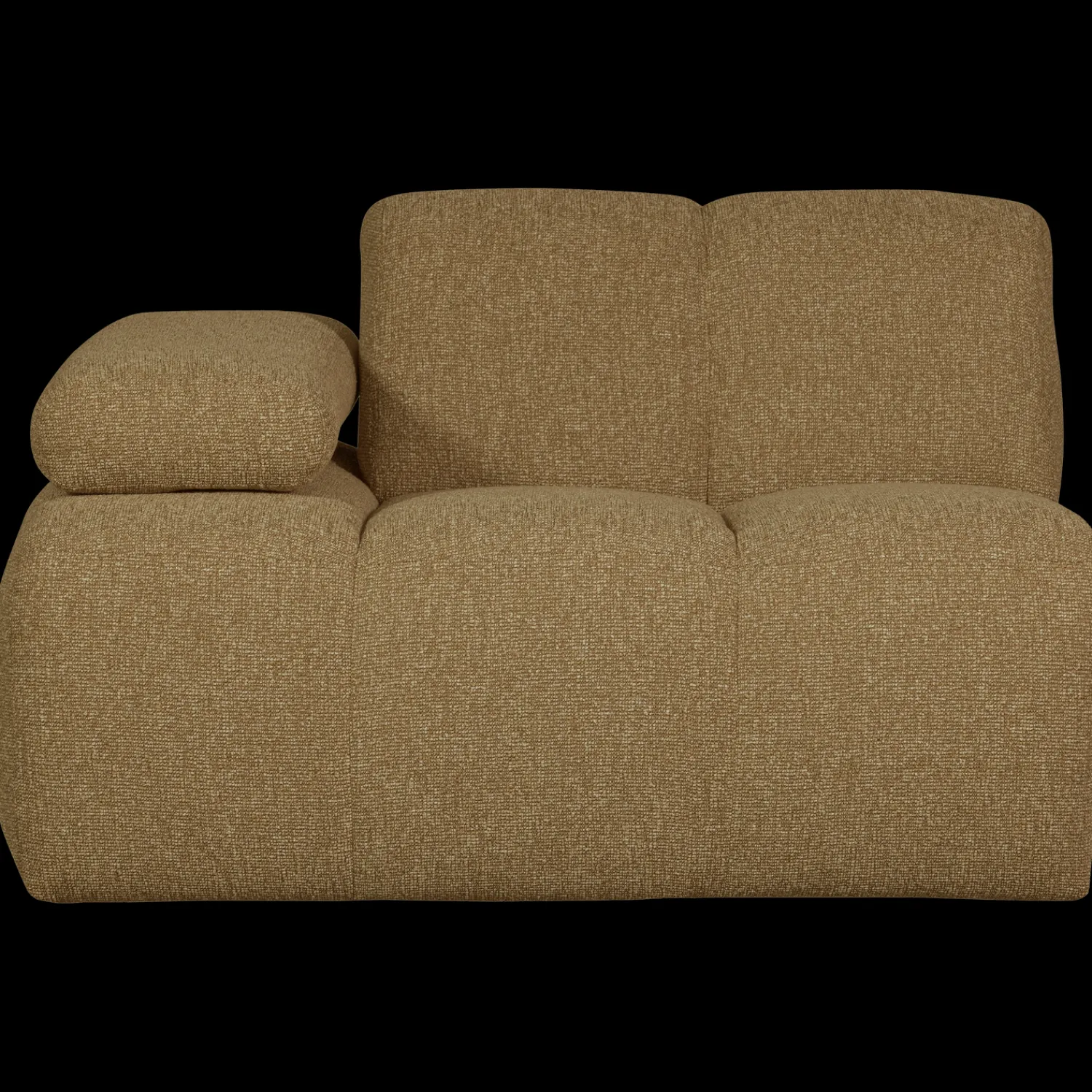 Elementenbanken-WOOOD Mojo Bouclé Elementenbank Yellow, Brown Melange