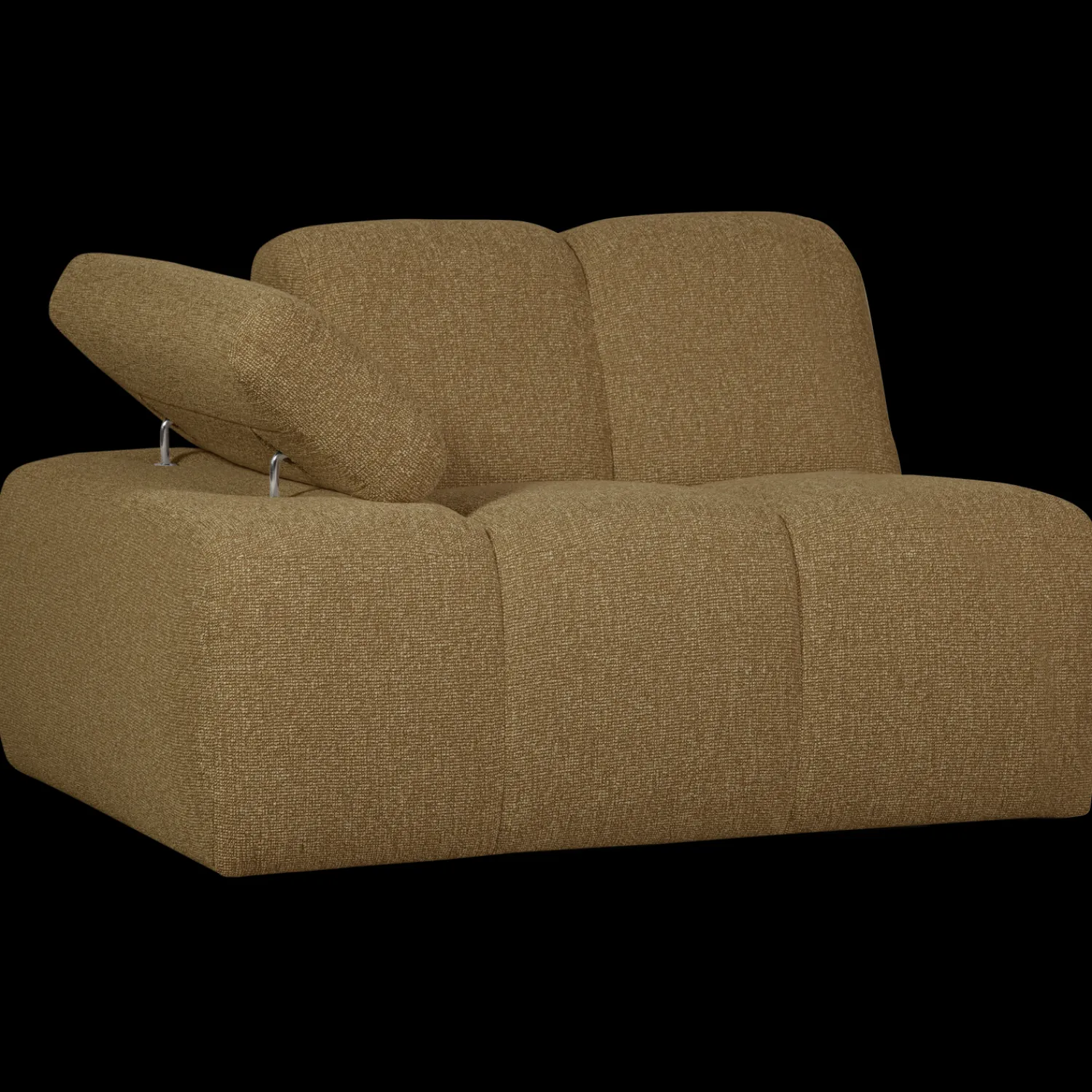 Elementenbanken-WOOOD Mojo Bouclé Elementenbank Yellow, Brown Melange