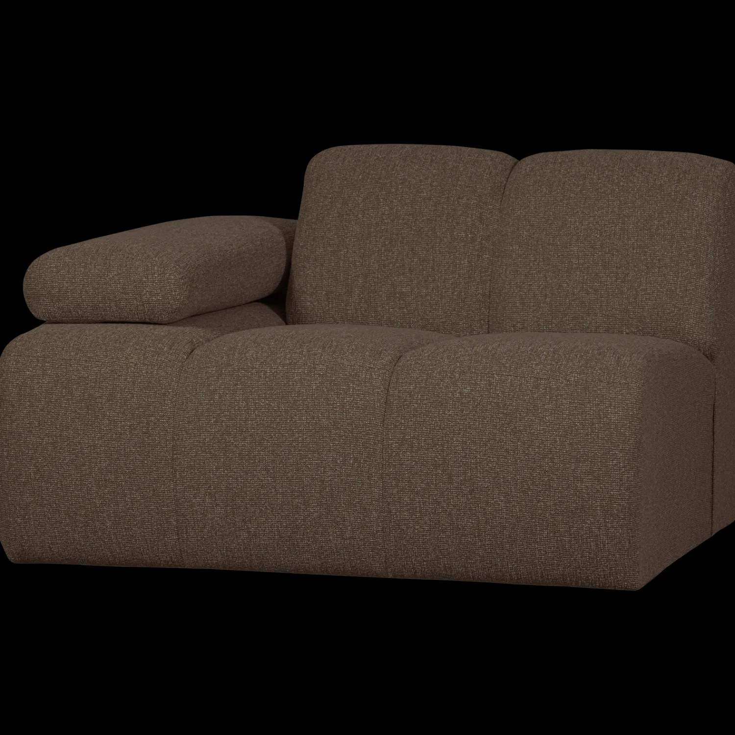 Elementenbanken-WOOOD Mojo Bouclé Elementenbank Brown Melange