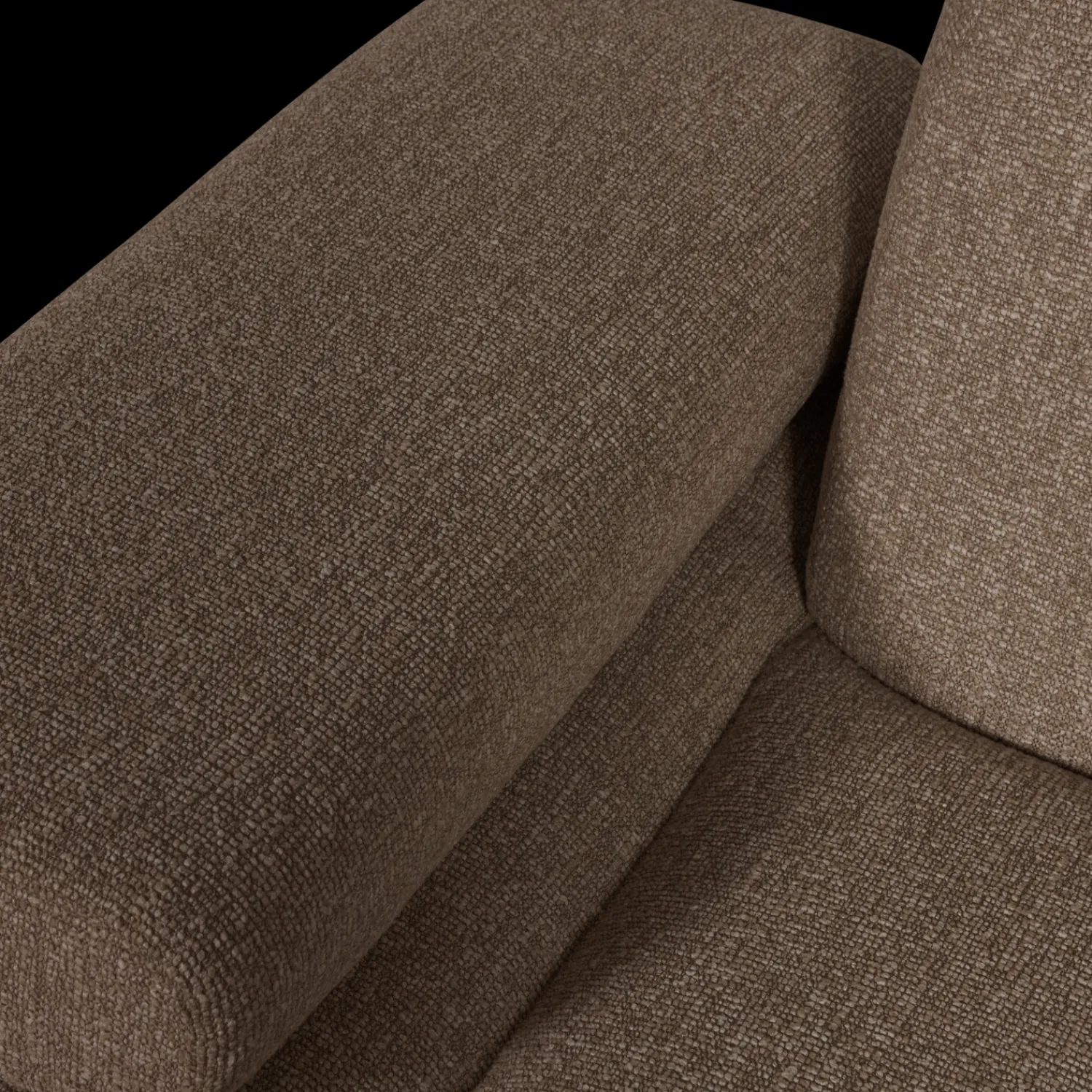 Elementenbanken-WOOOD Mojo Bouclé Elementenbank Brown Melange
