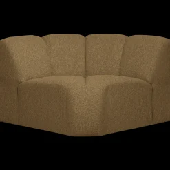 Elementenbanken-WOOOD Mojo Bouclé Hoek Elementenbank Yellow, Brown Melange