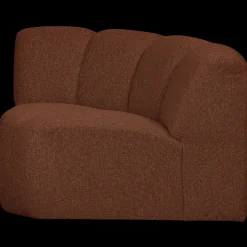 Elementenbanken-WOOOD Mojo Bouclé Hoek Elementenbank Rust Brown Melange