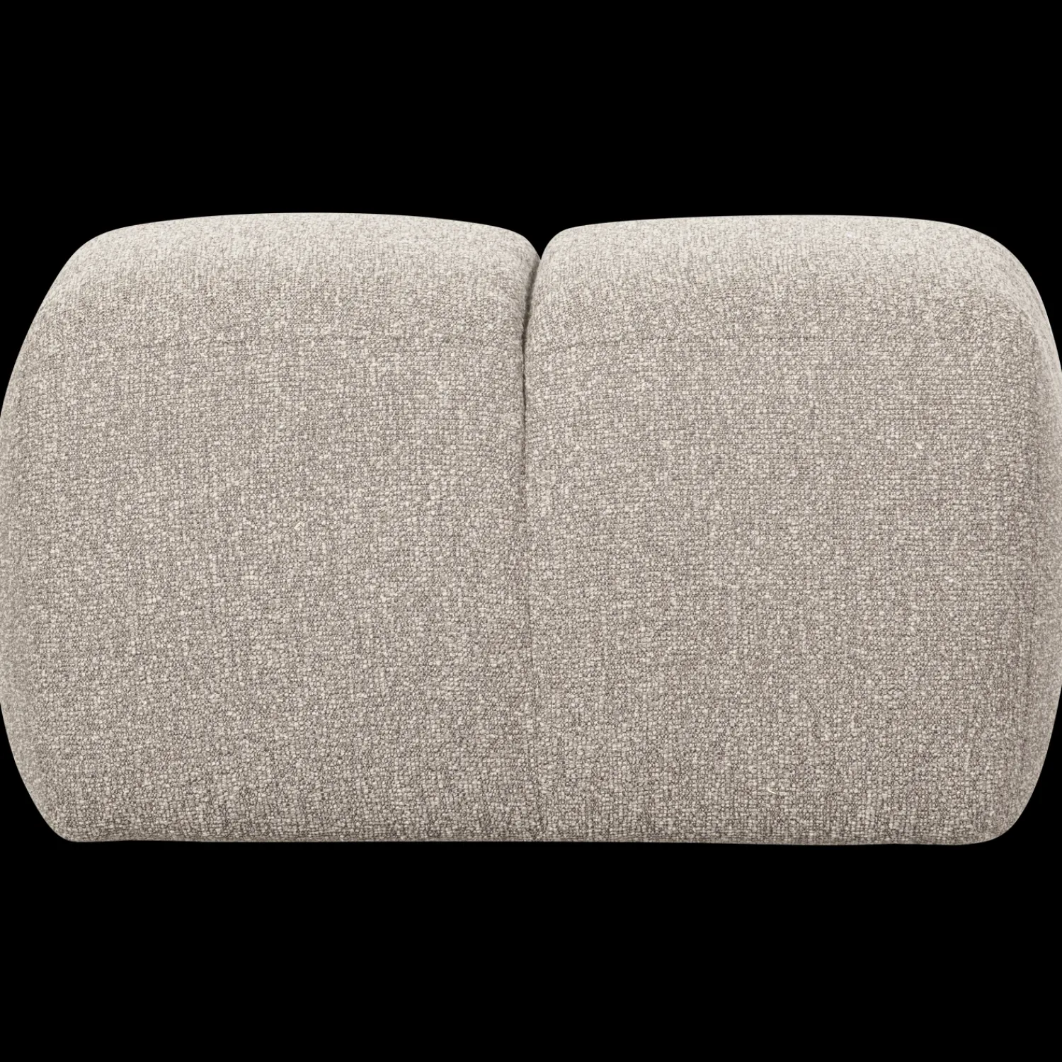 Hockers|Poefs-WOOOD Mojo Bouclé Poef Beige Melange
