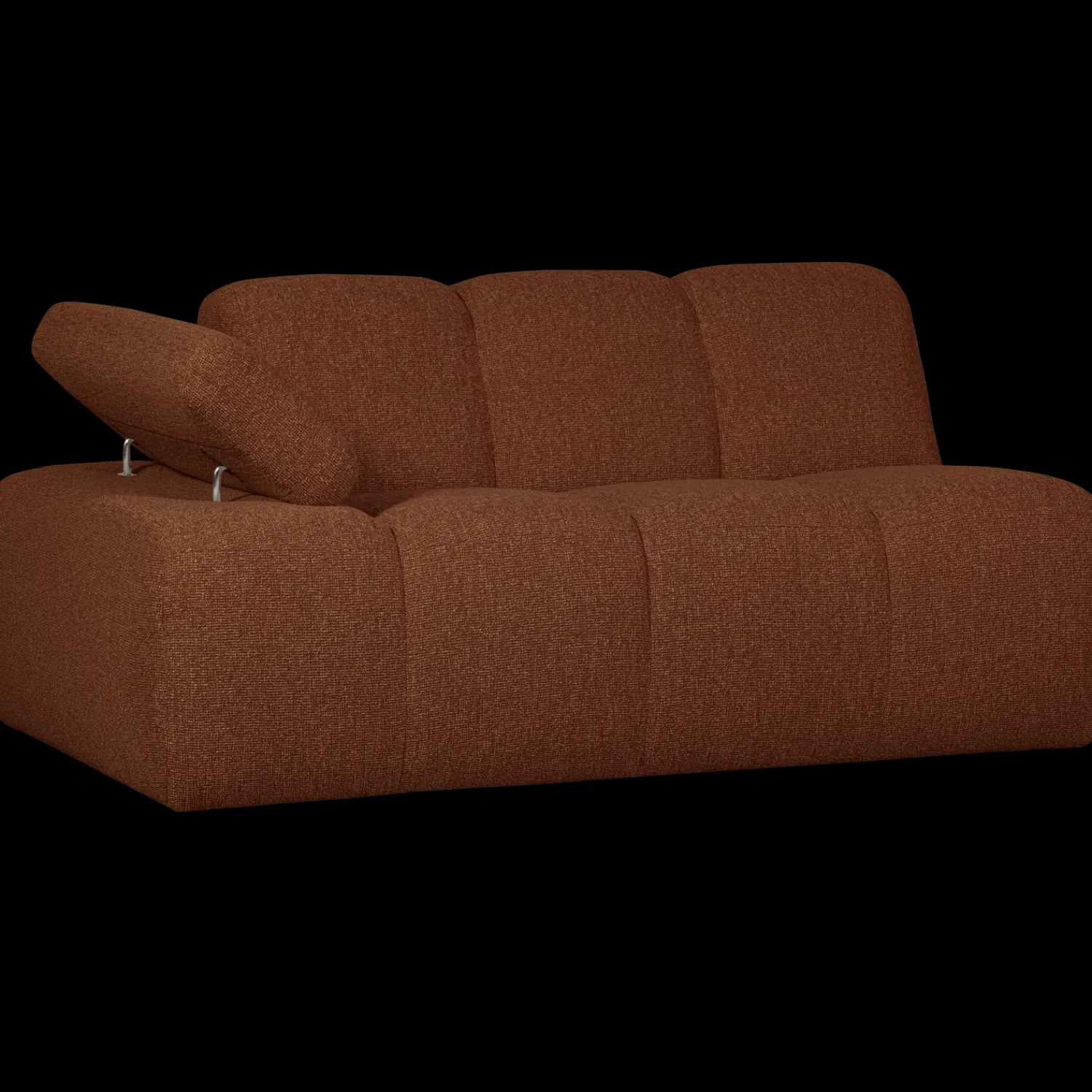 Zitbanken-WOOOD Mojo Bouclé Zitbank Rust Brown Melange