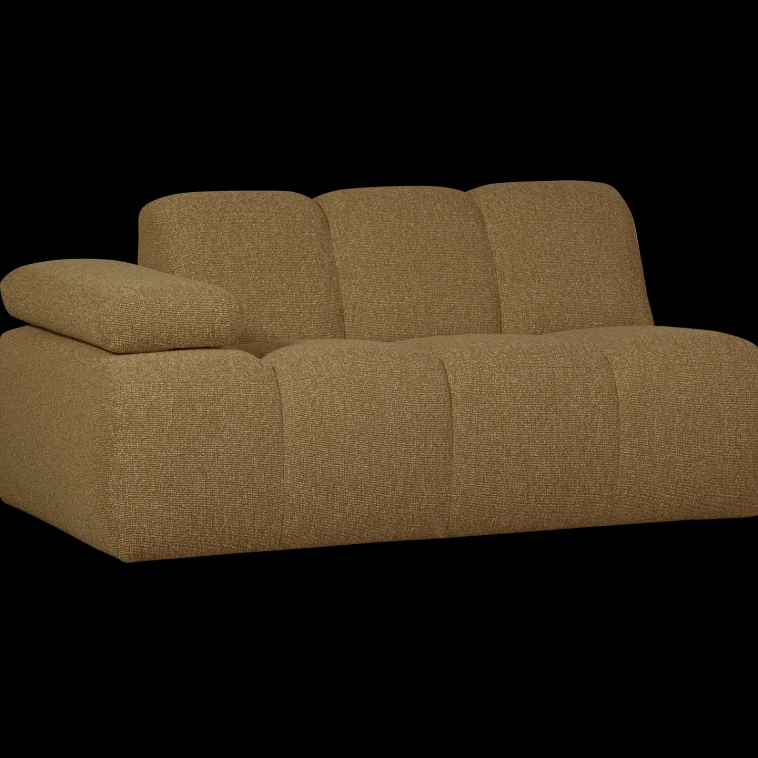 Zitbanken-WOOOD Mojo Bouclé Zitbank Yellow, Brown Melange