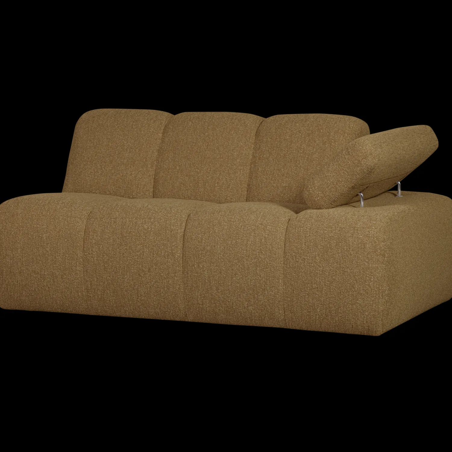 Zitbanken-WOOOD Mojo Bouclé Zitbank Yellow, Brown Melange