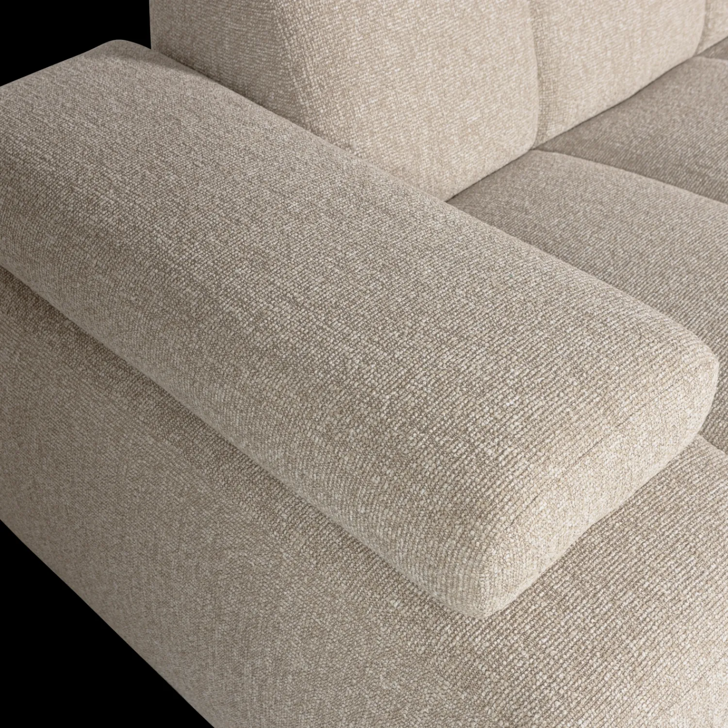 Zitbanken-WOOOD Mojo Bouclé Zitbank Beige Melange