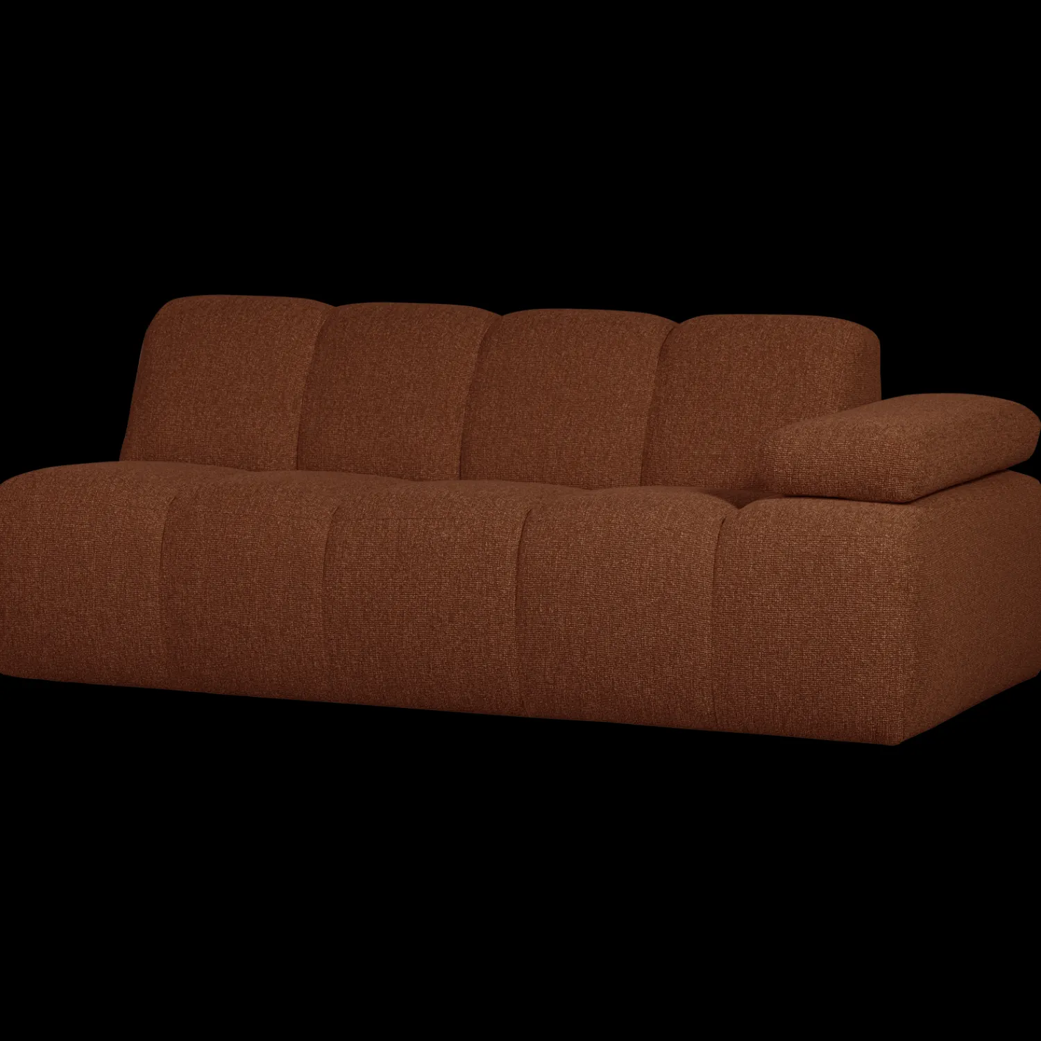 Zitbanken-WOOOD Mojo Bouclé 2-Zitsbank Rust Brown Melange