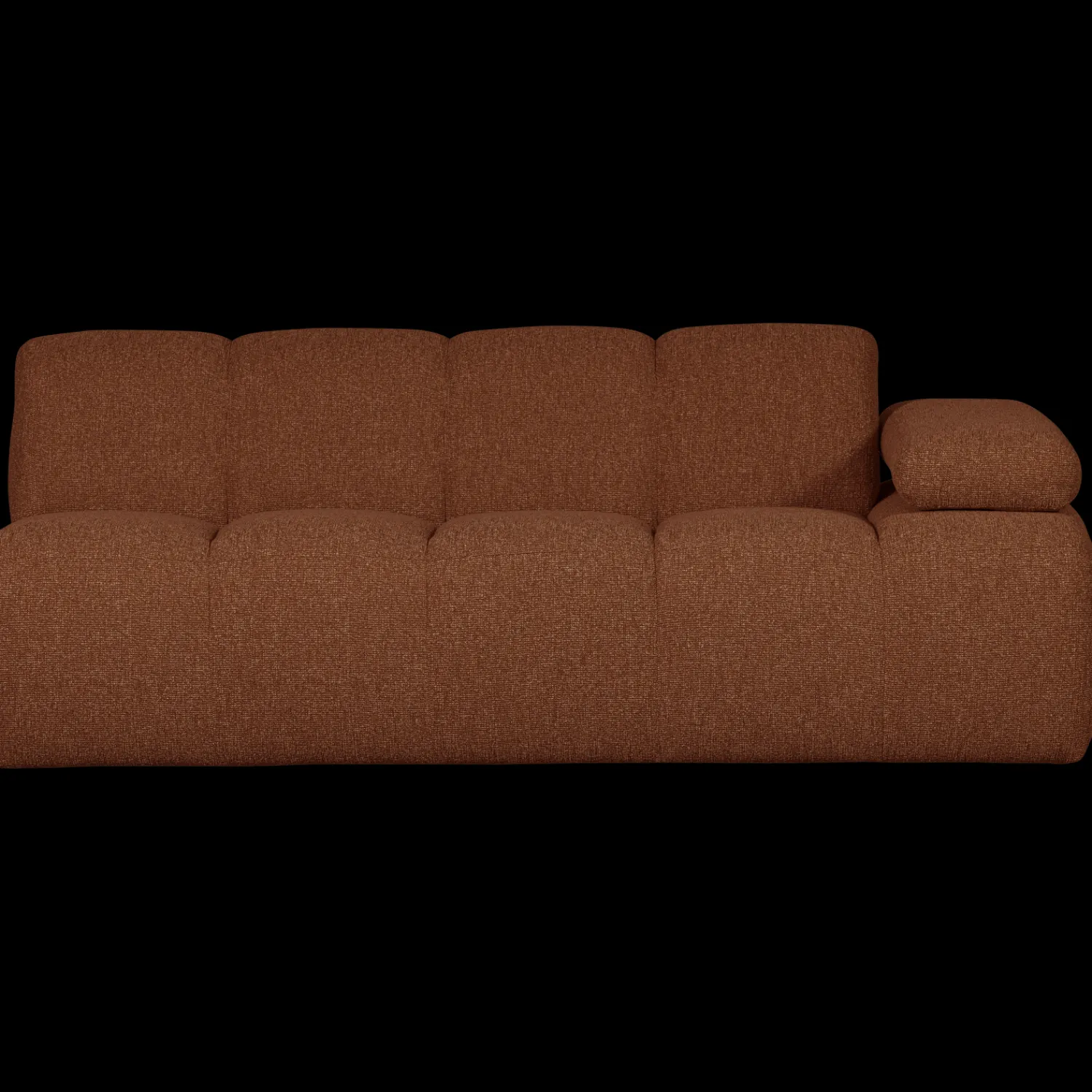 Zitbanken-WOOOD Mojo Bouclé 2-Zitsbank Rust Brown Melange
