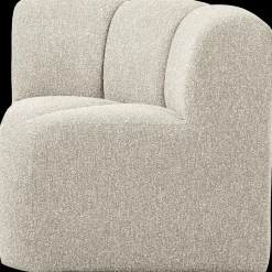 Stoffen Eetkamerbanken-WOOOD Mojo Hoek Eetkamerbank Beige