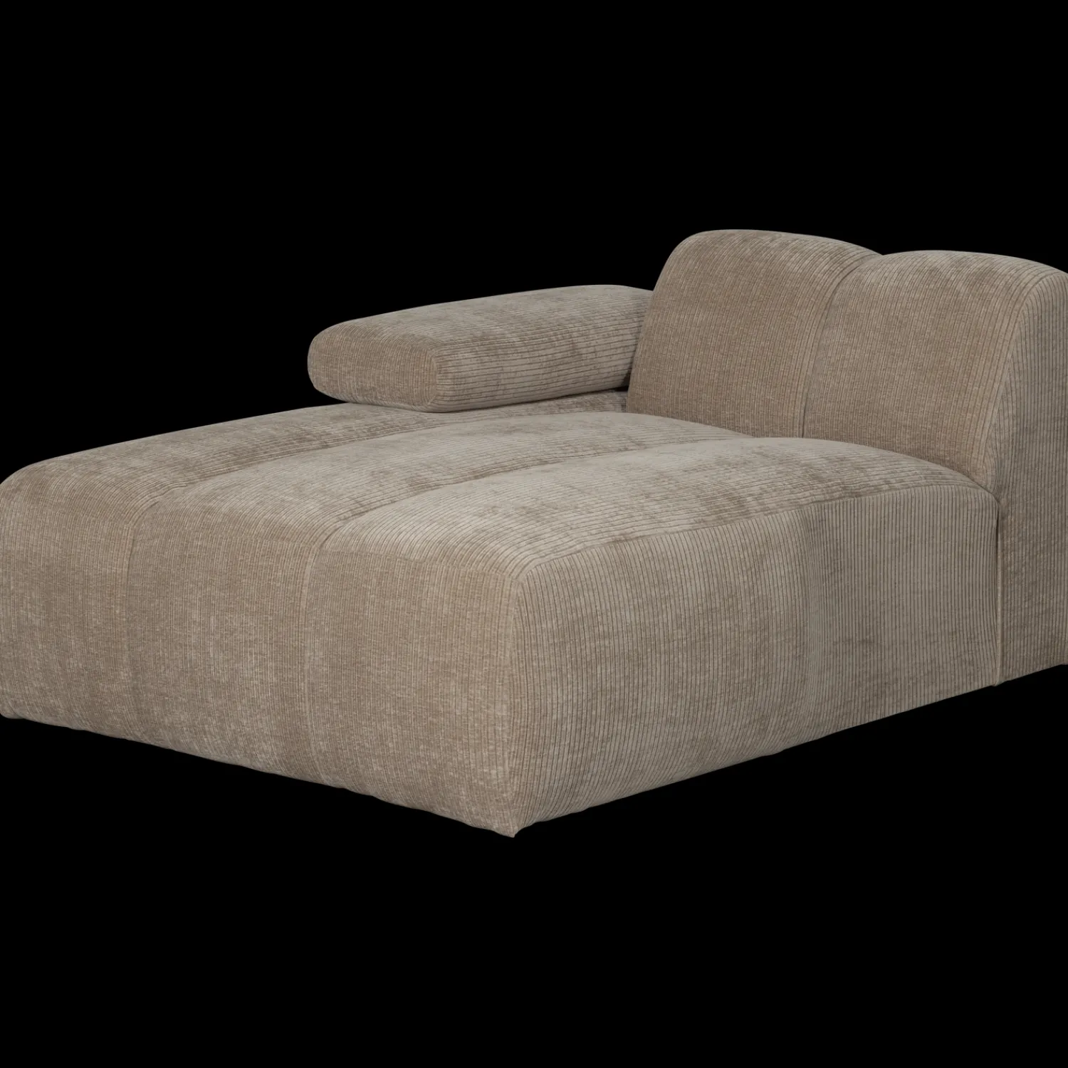 Elementenbanken-WOOOD Mojo Rib Chaise Longue Dark Sand