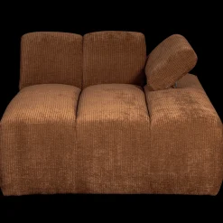 Elementenbanken-WOOOD Mojo Rib Chaise Longue Rust Brown Melange