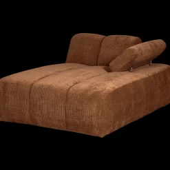 Elementenbanken-WOOOD Mojo Rib Chaise Longue Rust Brown Melange