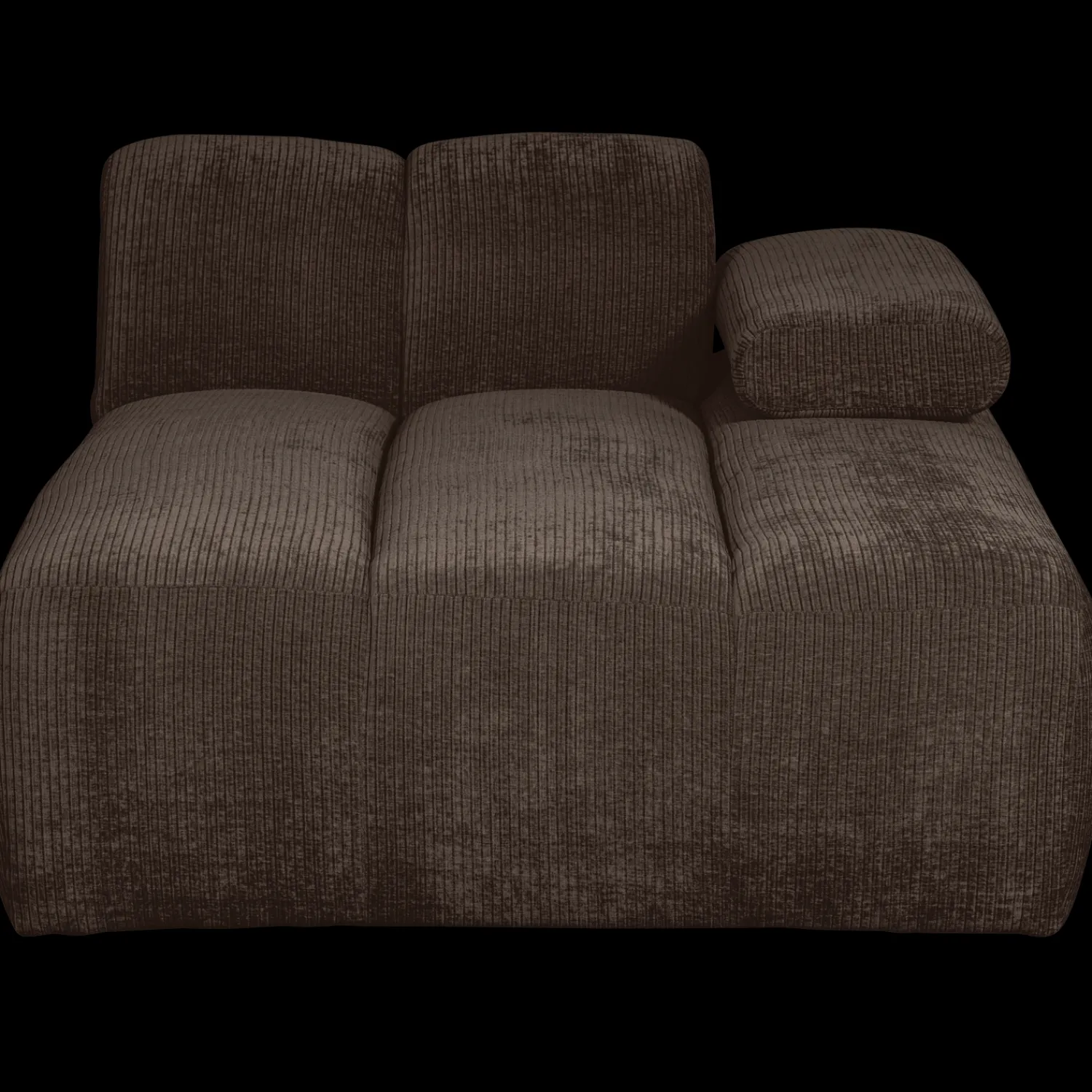 Elementenbanken-WOOOD Mojo Rib Chaise Longue Brown