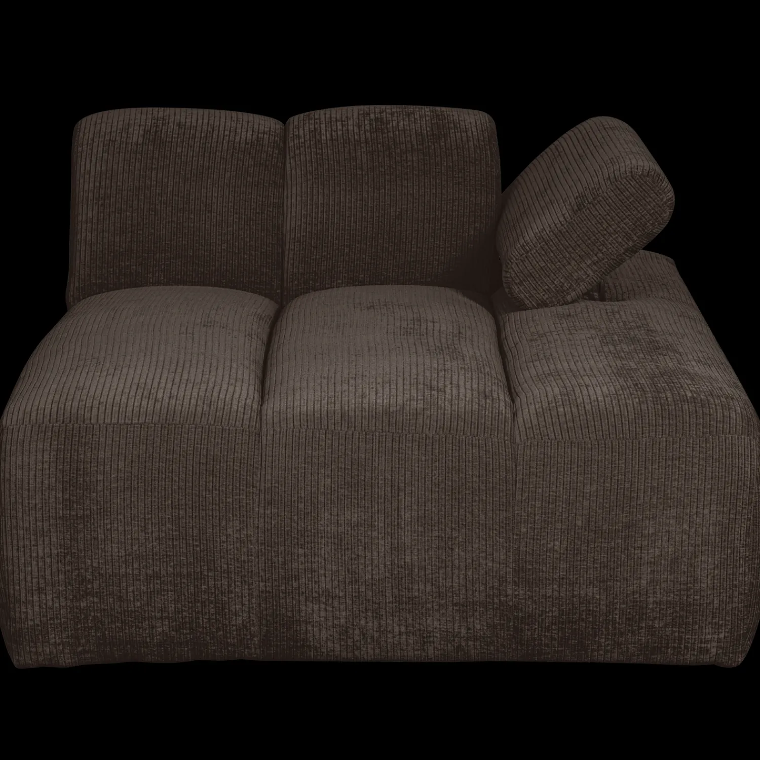 Elementenbanken-WOOOD Mojo Rib Chaise Longue Brown