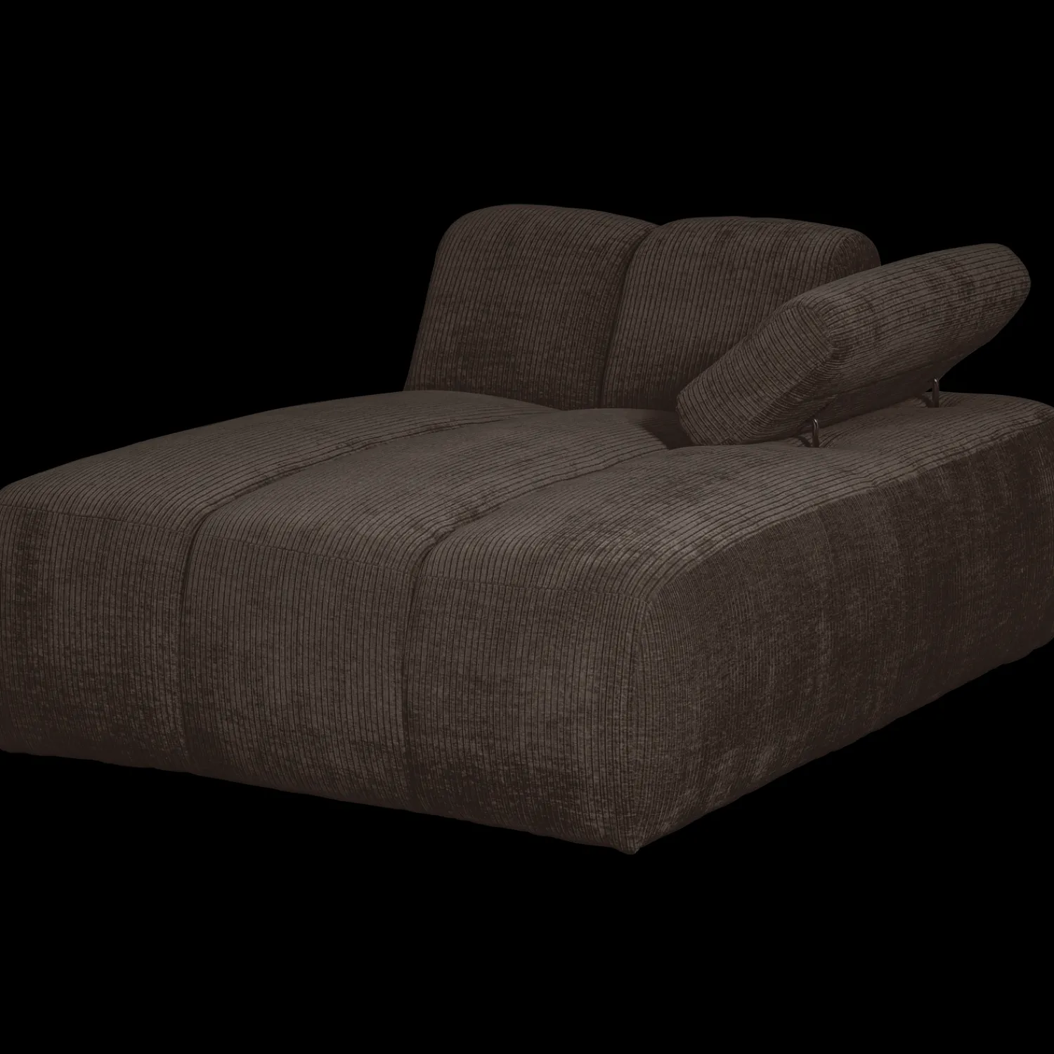 Elementenbanken-WOOOD Mojo Rib Chaise Longue Brown
